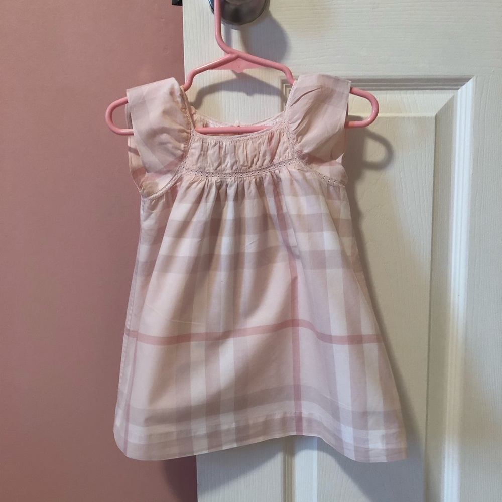 Burberry pink dress. Size 9M.